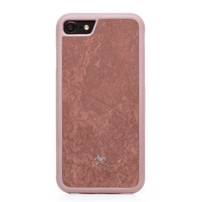 WOODCESSORIES - iPhone SE (2022) / SE (2020) / 8 / 7 Hülle - Stone Series - Canyon Red