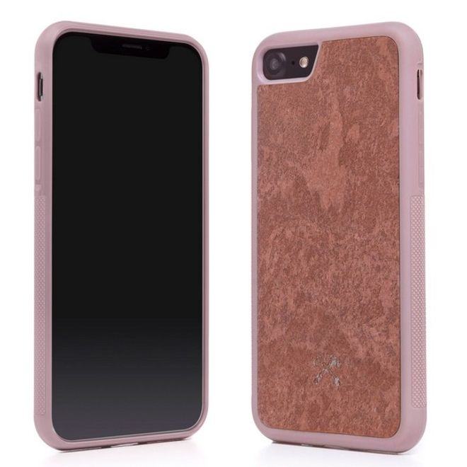 WOODCESSORIES - iPhone SE (2022) / SE (2020) / 8 / 7 Hülle - Stone Series - Canyon Red