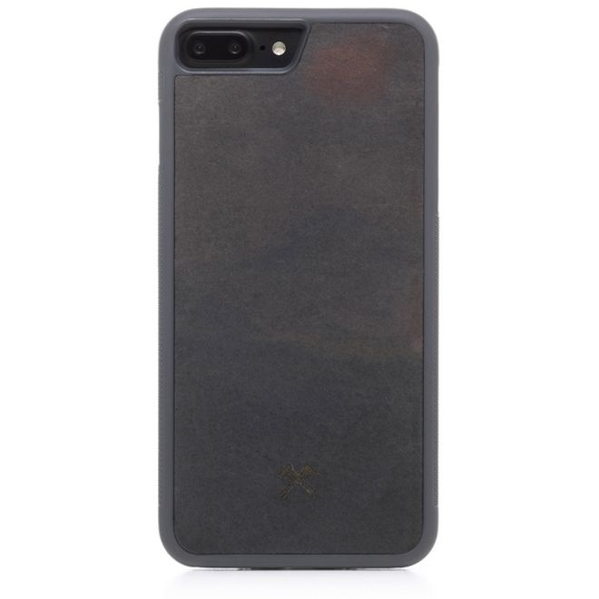 WOODCESSORIES - iPhone 8 Plus / 7 Plus Hülle - Stone Series - Volcano Black
