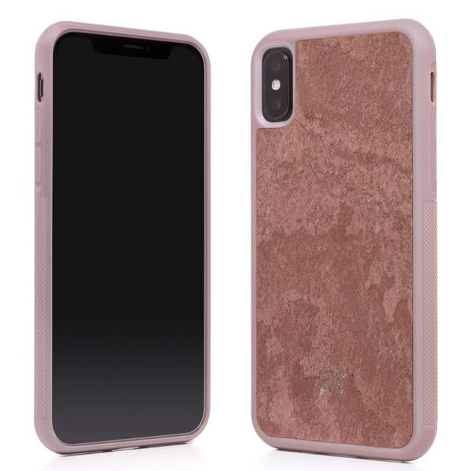 WOODCESSORIES - iPhone XS / X Hülle - Stone Series - Canyon Red