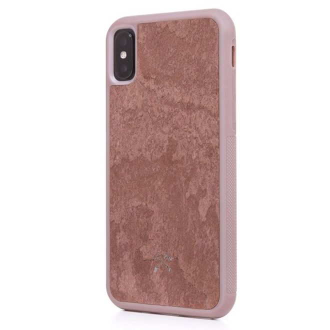 WOODCESSORIES - iPhone XS / X Hülle - Stone Series - Canyon Red