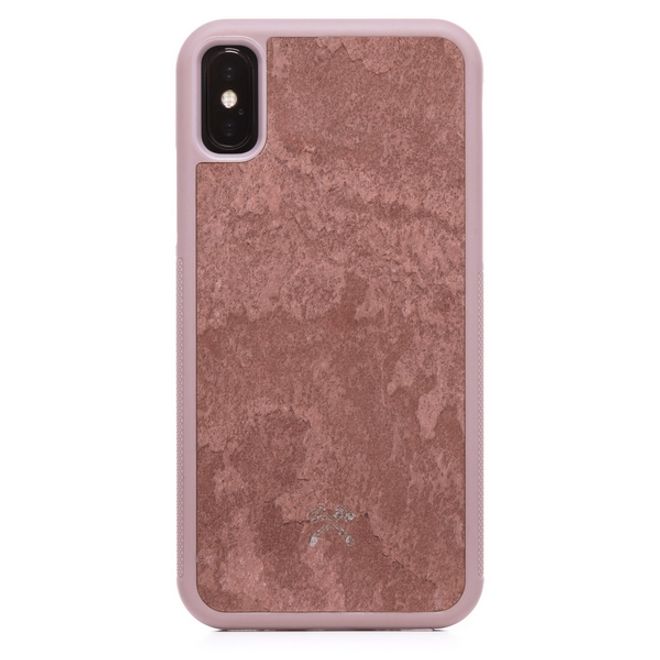 WOODCESSORIES - iPhone XS / X Hülle - Stone Series - Canyon Red