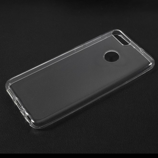 Huawei P Smart Handy Hülle - Flexibles TPU Softcase aus Plastik - transparent