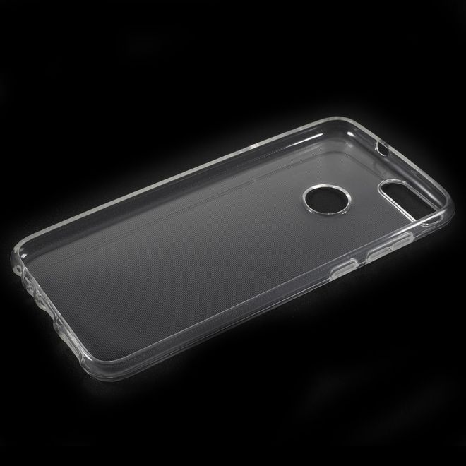 Huawei P Smart Handy Hülle - Flexibles TPU Softcase aus Plastik - transparent