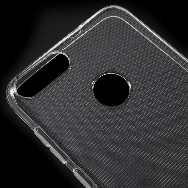 Huawei P Smart Handy Hülle - Flexibles TPU Softcase aus Plastik - transparent
