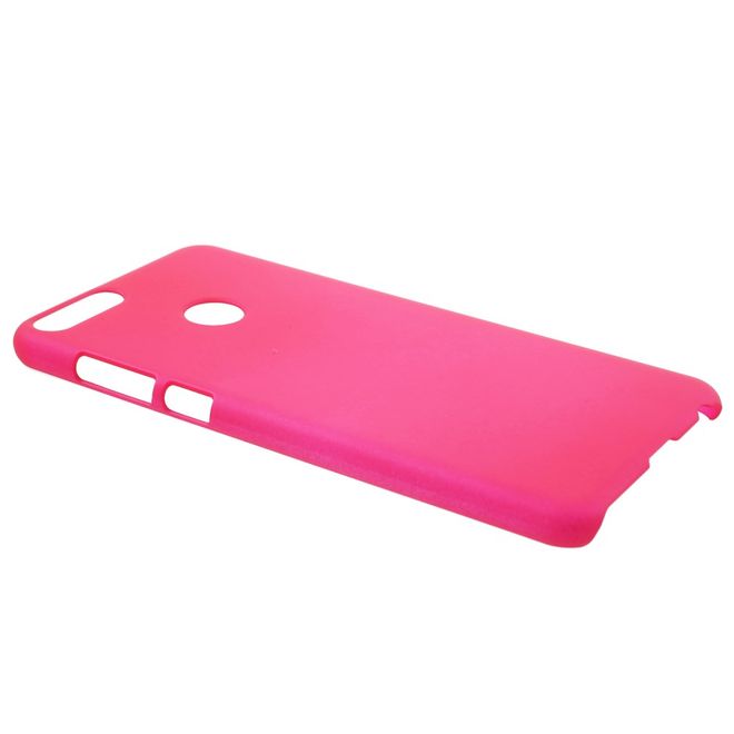 Huawei P Smart Handy Hülle - Gummiertes Hartplastik Hardcase - rosa