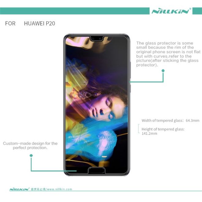 Nillkin - Huawei P20 Schutzfolie 0,2 mm - Folie aus gehärtetem Glas - H+ PRO Series