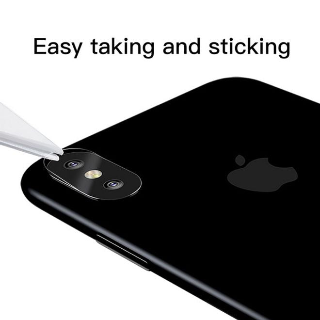 Baseus - iPhone X Dual Kamera Panzer Glas Displayschutz - 0.1mm - transparent