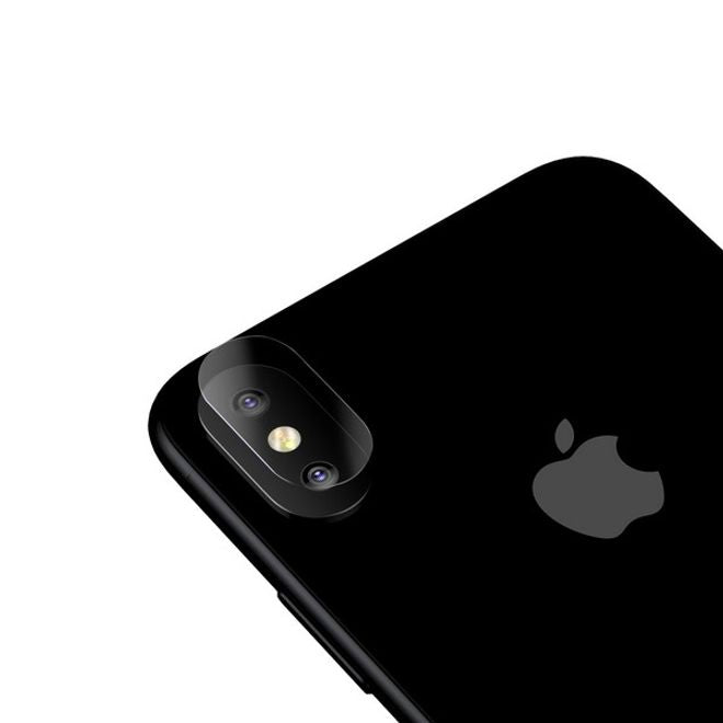 Baseus - iPhone X Dual Kamera Panzer Glas Displayschutz - 0.1mm - transparent
