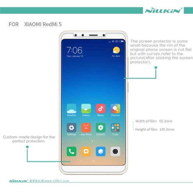 Nillkin - Xiaomi Redmi 5 Display Schutzfolie - Matt Anti-Glare - Matte Whole Set Series