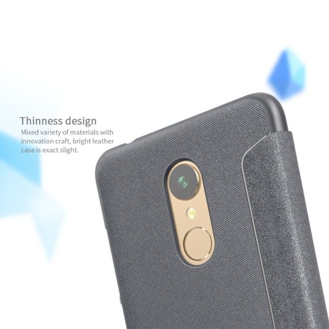 Nillkin - Xiaomi Redmi 5 Case - Leder Hülle - Sparkle Series - schwarz