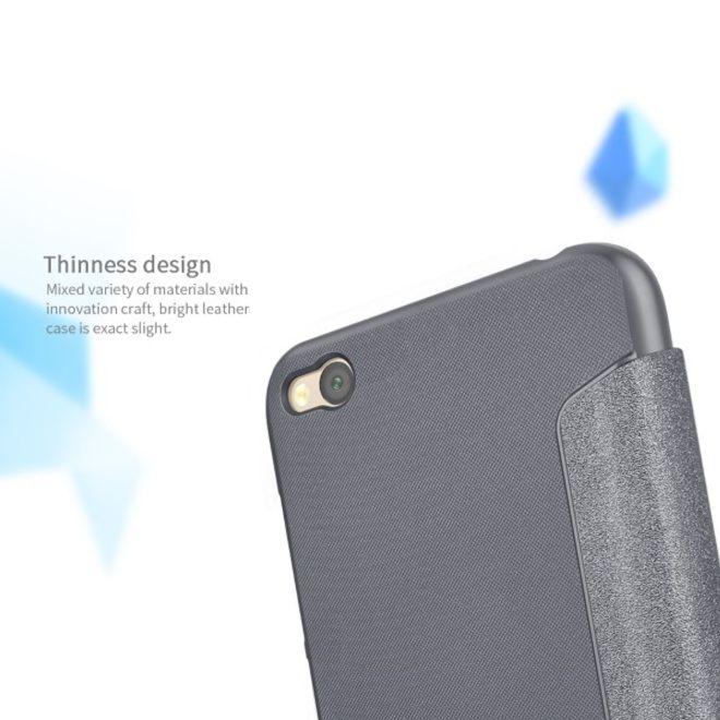 Nillkin - Xiaomi Redmi 5A Case - Leder Hülle - Sparkle Series - schwarz