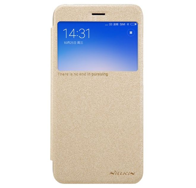 Nillkin - Xiaomi Redmi 5A Case - Leder Hülle - Sparkle Series - gold