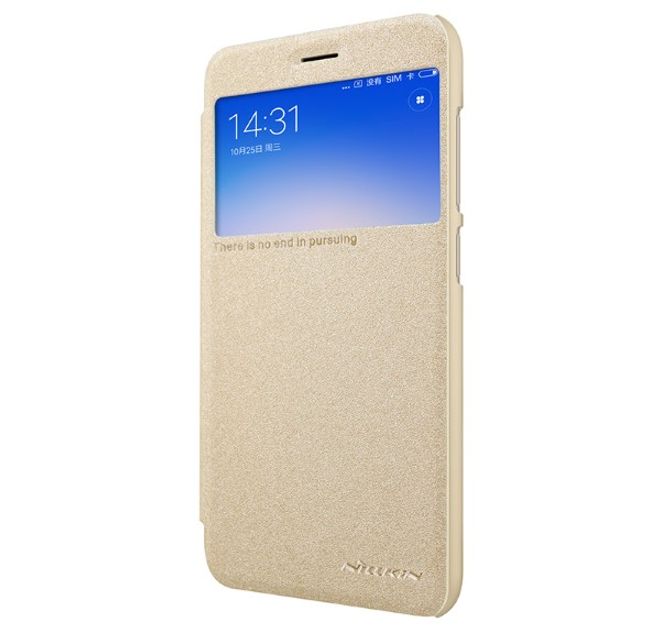 Nillkin - Xiaomi Redmi 5A Case - Leder Hülle - Sparkle Series - gold
