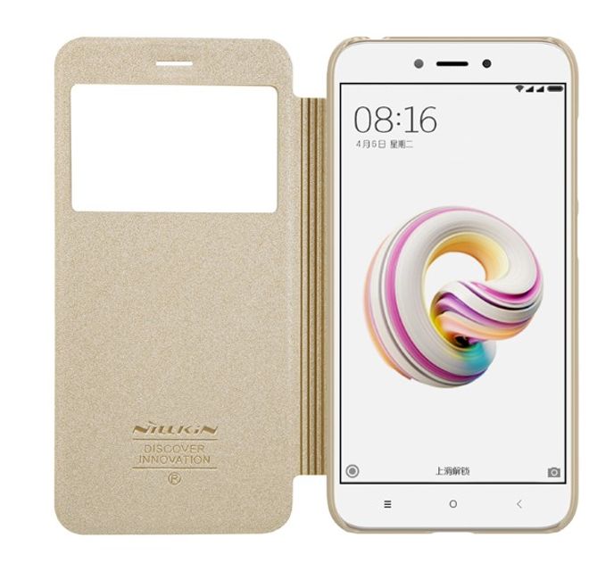 Nillkin - Xiaomi Redmi 5A Case - Leder Hülle - Sparkle Series - gold