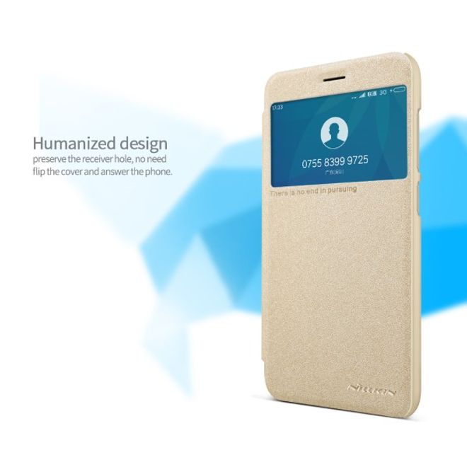 Nillkin - Xiaomi Redmi 5A Case - Leder Hülle - Sparkle Series - gold