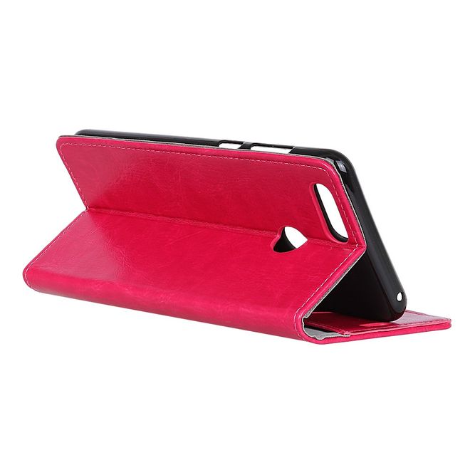 Huawei Honor 9 Lite Handy Hülle - Crazy Horse Leder Series Case - rosa