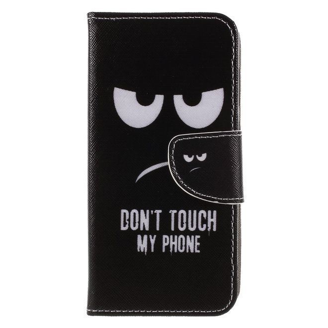 Huawei Honor 9 Lite Handyhülle - Leder Image Series Case - fieses Smiley mit Spruch