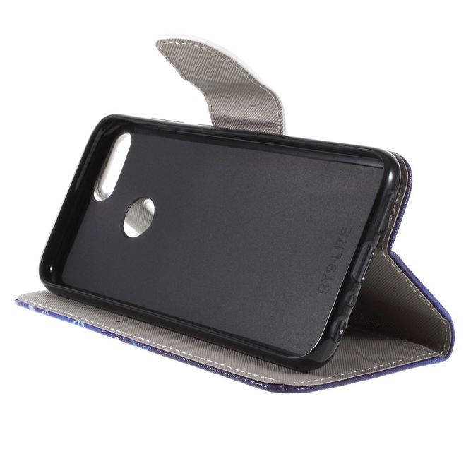 Huawei Honor 9 Lite Handyhülle - Leder Image Series Case - leuchtende Schmetterlinge