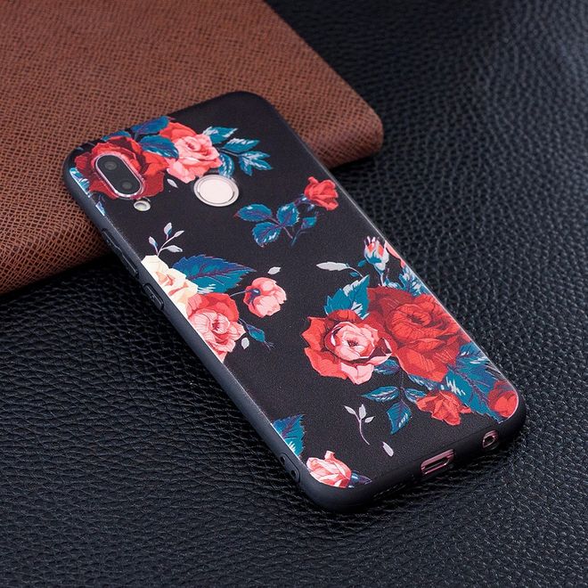 Huawei Honor 9 Lite Handyhülle - Softcase Image Plastik Series - rote Rosen