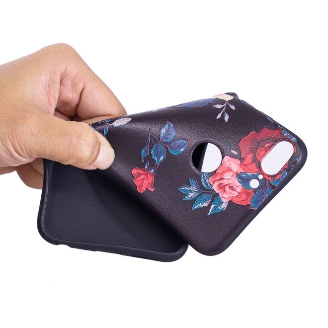 Huawei Honor 9 Lite Handyhülle - Softcase Image Plastik Series - rote Rosen