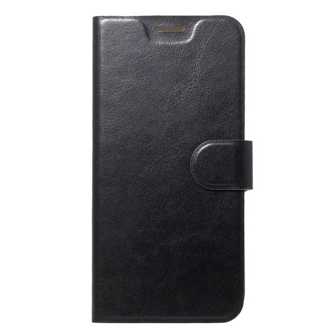 Motorola Moto Z3 Play Handy Hülle - Crazy Horse Leder Case - schwarz