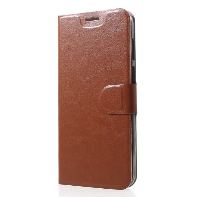 Motorola Moto Z3 Play Handy Hülle - Crazy Horse Leder Case - braun