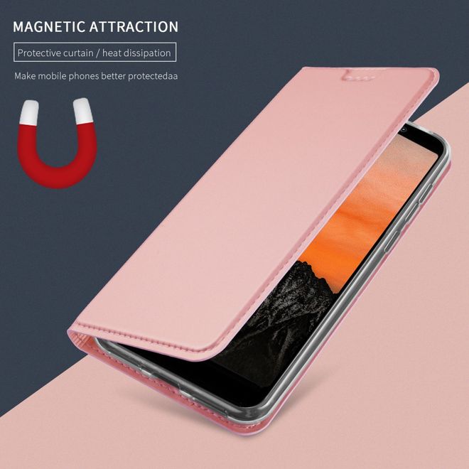 Asus Zenfone 5 Lite (ZC600KL) Handy Hülle - Classic Leder Bookcover Series - rosegold