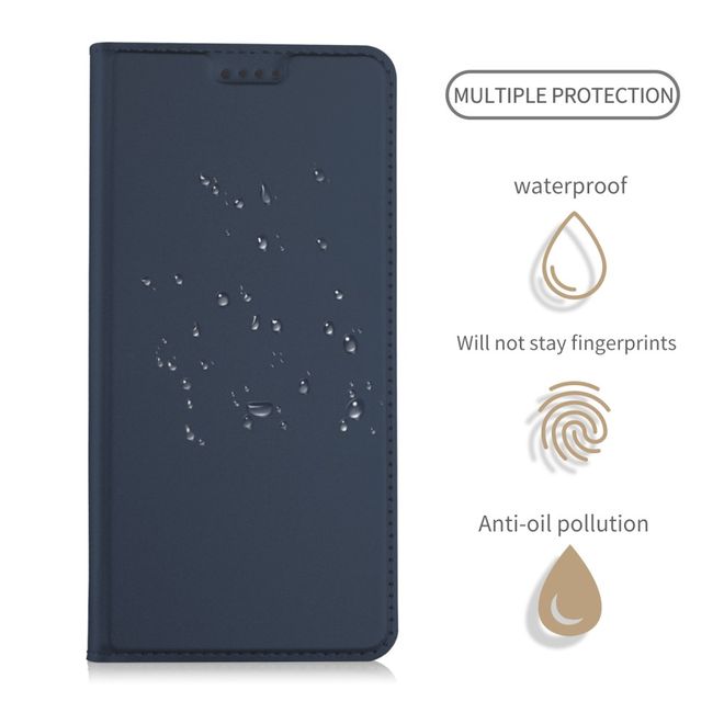 Asus Zenfone 5 Lite (ZC600KL) Handy Hülle - Classic Leder Bookcover Series - blau