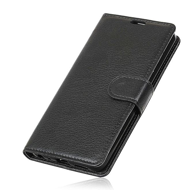 Asus Zenfone 5 Lite (ZC600KL) Handy Hülle - Litchi Leder Bookcover Series - schwarz