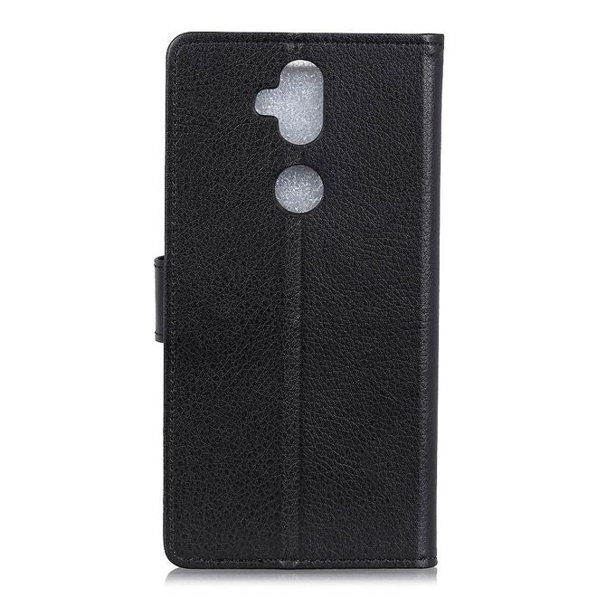 Asus Zenfone 5 Lite (ZC600KL) Handy Hülle - Litchi Leder Bookcover Series - schwarz