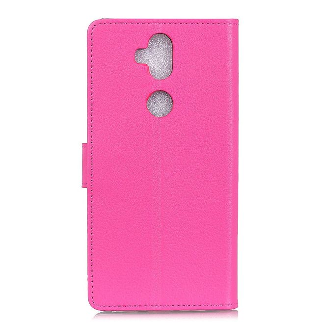 Asus Zenfone 5 Lite (ZC600KL) Handy Hülle - Litchi Leder Bookcover Series - rosa