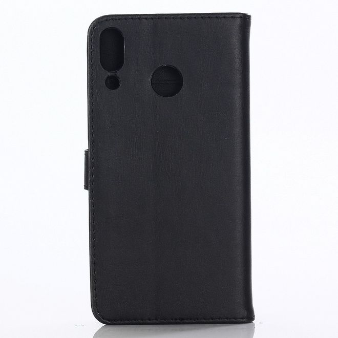 Asus Zenfone 5Z (ZS620KL) Handyhülle - Crazy Horse Leder Bookcover - schwarz