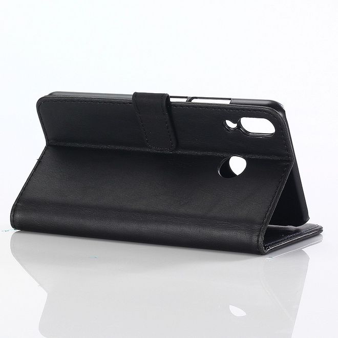 Asus Zenfone 5Z (ZS620KL) Handyhülle - Crazy Horse Leder Bookcover - schwarz