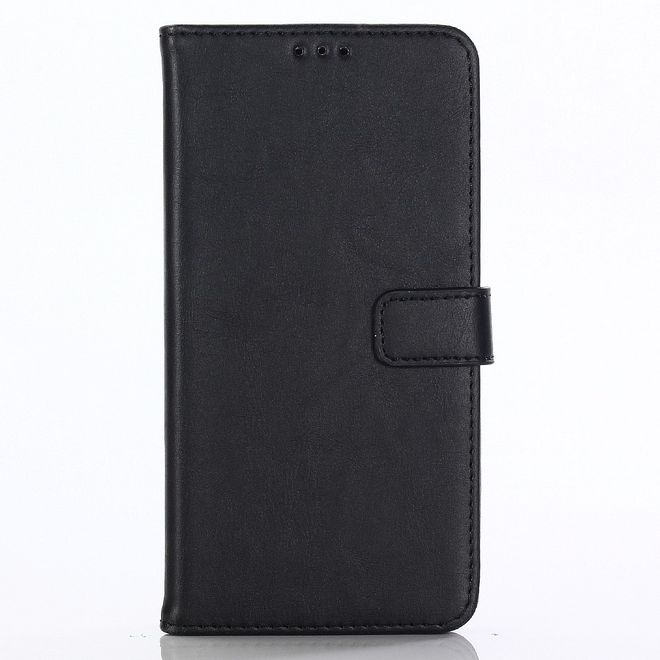 Asus Zenfone 5Z (ZS620KL) Handyhülle - Crazy Horse Leder Bookcover - schwarz