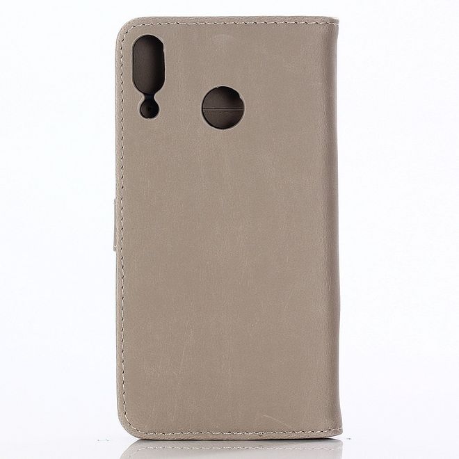 Asus Zenfone 5Z (ZS620KL) Handyhülle - Crazy Horse Leder Bookcover - grau