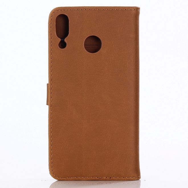 Asus Zenfone 5Z (ZS620KL) Handyhülle - Crazy Horse Leder Bookcover - braun