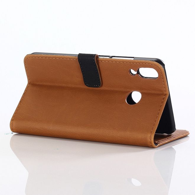 Asus Zenfone 5Z (ZS620KL) Handyhülle - Crazy Horse Leder Bookcover - braun
