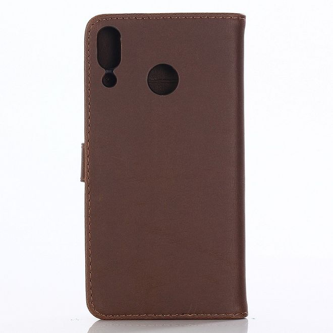 Asus Zenfone 5Z (ZS620KL) Handyhülle - Crazy Horse Leder Bookcover - kaffeefarben