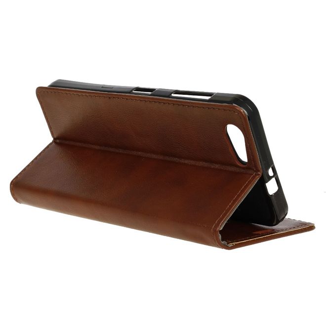 HTC Desire 12 Handyhülle - Crazy Horse II Leder Series Case - purpur