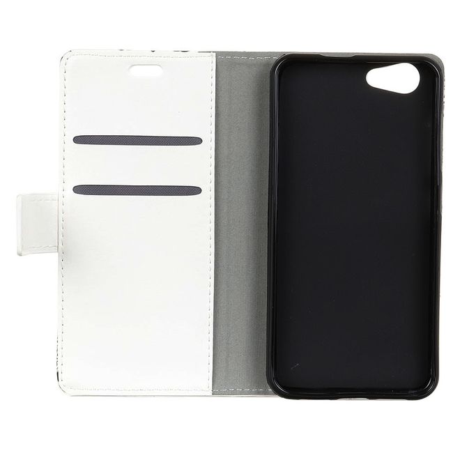 HTC Desire 12 Handyhülle - Leder Bookcover Image II Series - glückliche Eulen