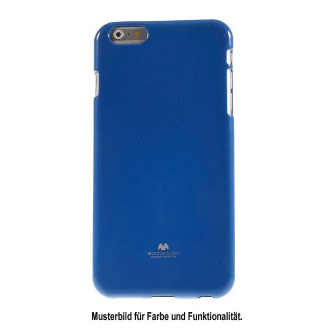 Goospery - HTC Desire 12 Handy Hülle - TPU Soft Case - Pearl Jelly Series - navy