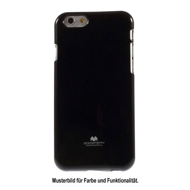 Goospery - HTC Desire 12 Handy Hülle - TPU Soft Case - Pearl Jelly Series - schwarz