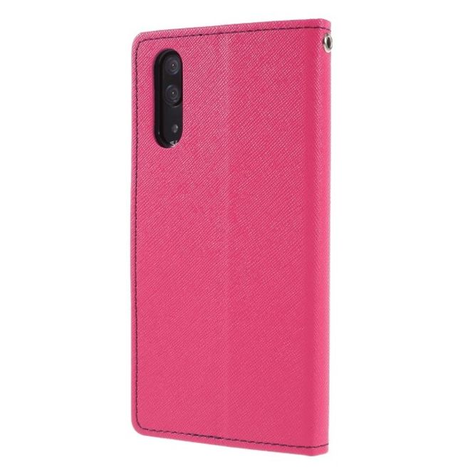 Goospery - Huawei P20 Hülle - Handy Bookcover - Fancy Diary Series - pink/navy
