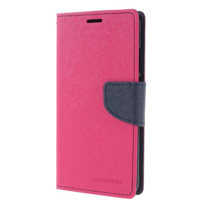 Goospery - Huawei P20 Hülle - Handy Bookcover - Fancy Diary Series - pink/navy