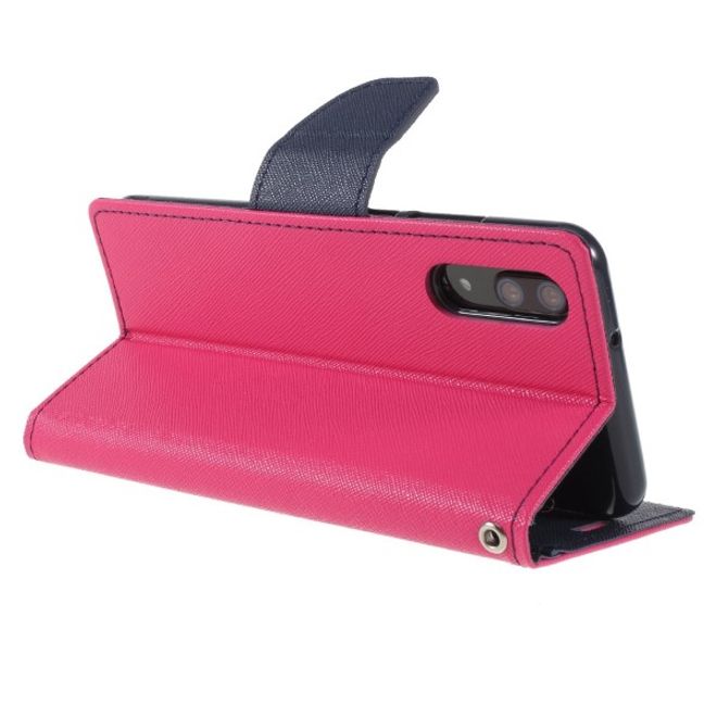 Goospery - Huawei P20 Hülle - Handy Bookcover - Fancy Diary Series - pink/navy