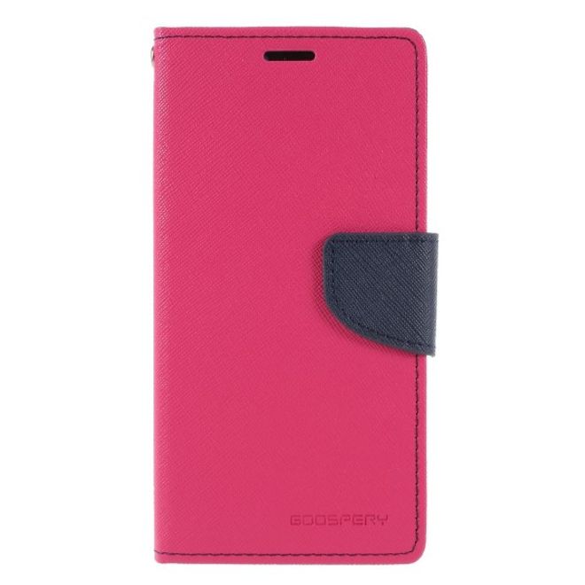 Goospery - Huawei P20 Hülle - Handy Bookcover - Fancy Diary Series - pink/navy