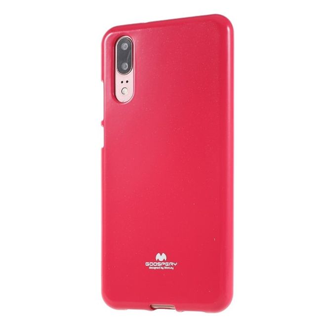 Goospery - Huawei P20 Handy Hülle - TPU Soft Case - Pearl Jelly Series - rosa