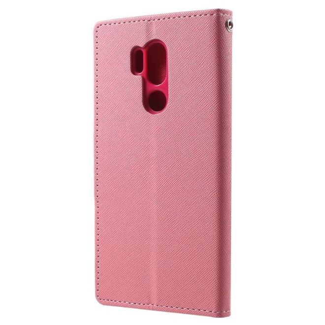 Goospery - LG G7 ThinQ Hülle - Handy Bookcover - Fancy Diary Series - rosa/pink