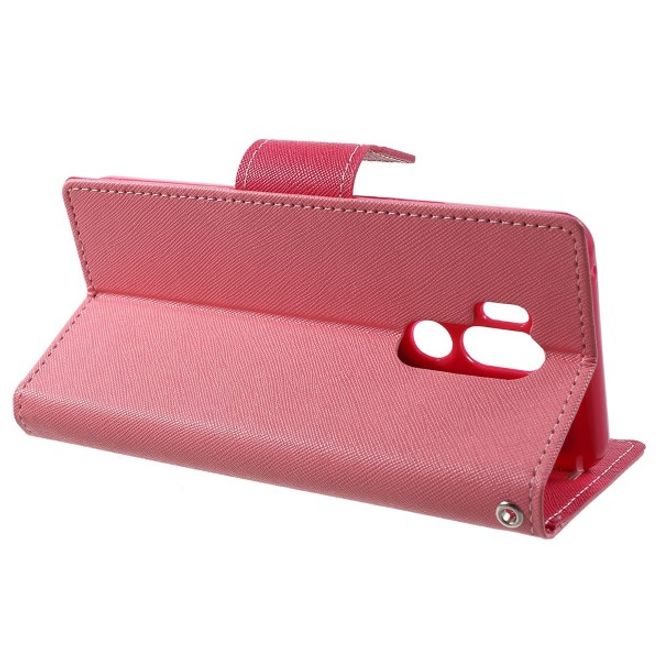 Goospery - LG G7 ThinQ Hülle - Handy Bookcover - Fancy Diary Series - rosa/pink